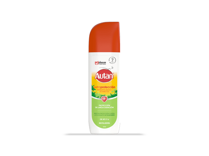 Frente de un envase de Autan® Extra Protectión