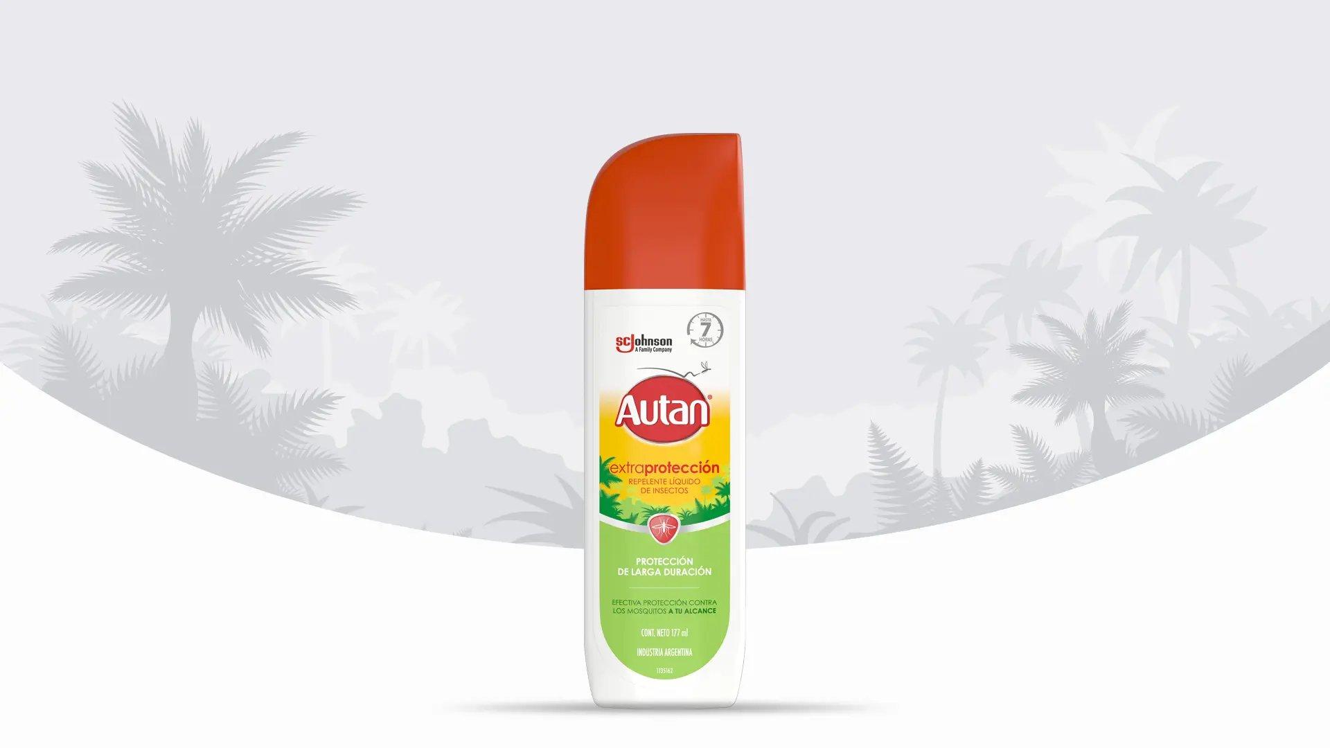 Frente de un envase de Autan® Extra Protección